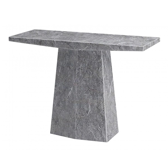 Multan Marble Console Table In Natural Stone with Lacquer Finish